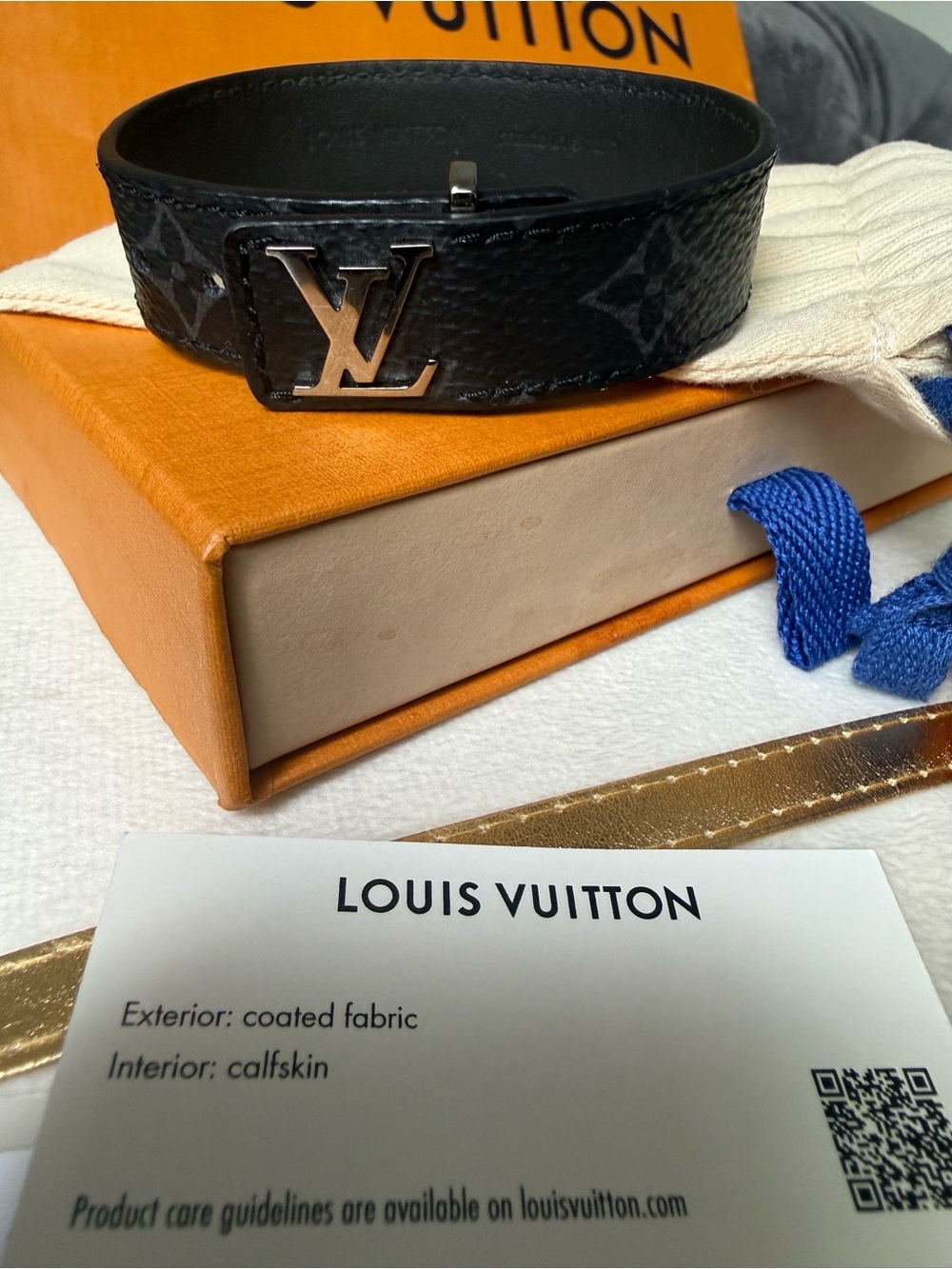 Louis Vuitton Brown Monogram Canvas LV Buckle Bracelet - Picture 14 of 16